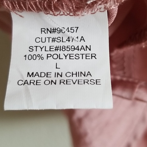 Eyeshadow top lace details sz large pink and black - Picture 6 of 7